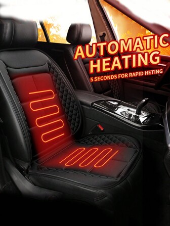 12V/24V universell bilvärmedyna, sätesvärmedyna, snabb uppvärmning och värme, vinterbiltillbehör (slumpmässig omkopplare ingår) (Lätt friktion under produktionen är normalt, kan användas normalt)