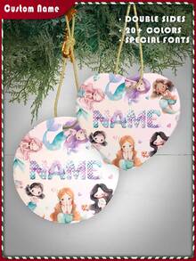 1 món quà Giáng sinh được cá nhân hóa Đồ trang trí có văn bản ảnh, Đêm đầy sao, Đại dương, Phông chữ đặc biệt, Hai mặt Thiết kế giống nhau, Đồ trang trí văn bản hình ảnh tùy chỉnh cho Giáng sinh, Đồ trang trí hình ảnh Đồ trang trí gốm sứ tưởng niệm Quà tặng cho Giáng sinh Mẹ Bố Bạn bè Cặp đôi Sinh nhật đầu tiên của bé Đám cưới Đính hôn, Quà tặng Giáng sinh, Quà tặng sinh nhật, Quà tặng Valentine - Kiểu-1 - Xem 1