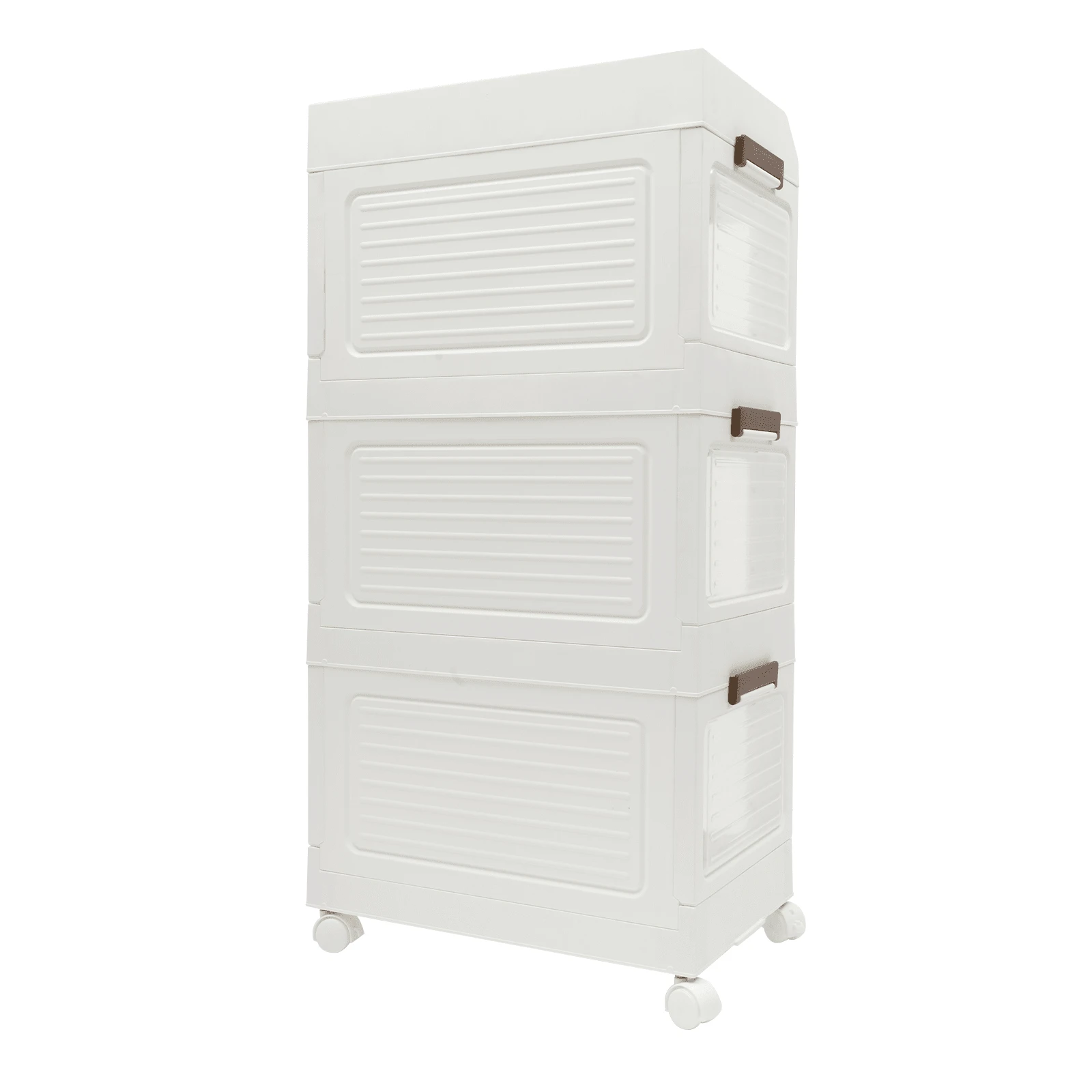 LOYALHEARTDY Plastic Collapsible Storage Bins With Lids And Wheels