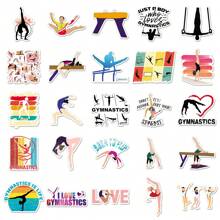 50 miếng dán thể thao thể dục dụng cụ, chống thấm nước cho ván trượt, ốp điện thoại, hành lý, văn phòng phẩm tự làm - Màu Xám nhạt - Xem 3