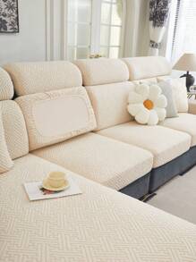 1PC Jacquard Sofa Cushion Cover Living Room Short Plush Sofa Cover Pet Elastic Sofa Protective Cover Home Decoration