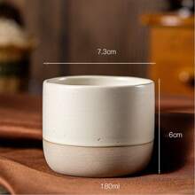 Coarse Pottery Espresso Cup, Retro Ceramic Kung Fu Tea Cup, Owner's Tea Cup, Office And Home Water Cup - Multicolor - View 14