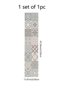 SUPSTICKER 1 Cuộn Miếng Dán Nhà Bếp Phong Cách Bohemian Cổ Điển, Chống Thấm Nước, Chống Dầu, Chống Mài Mòn, Dễ Vệ Sinh, Chịu Nhiệt Độ Cao, Bóc Và Dán, Có Thể Tháo Rời, Có Thể Dán Vào Phòng Khách, Phòng Ngủ, Nhà Bếp Và Phòng Tắm, Cải Tạo, Trang Trí, Có Ba Kích Thước: 11,81X47,24 inch/11,81X94,49 inch/11,81X141,73 inch - Nhiều màu - Xem 16
