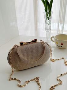 Mini sac de soirée élégant et à la mode / pochette brillante / sac de soirée scintillant en strass, chaîne métallique, sac doré pour fête de mariage, sac à bandoulière et sac à main pour femme, sacs de fête Tready, parfait pour fête, mariage, bal, dîner / banquet