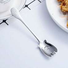 1 chiếc nĩa khuấy trái cây bằng thép không gỉ dùng cho cà phê/trà/đồ tráng miệng ngọt, bộ đồ ăn đa năng, thiết kế hình chú lợn dễ thương - nhiều màu - Xem 5