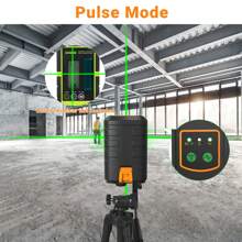 1 Pc Laser Level, 100FT/30M Green Beam Cross Laser Level,  With Manual/Self-Leveling Mode, Switchable Horizontal/Vertical/Cross Line Laser Level, With 1 Pc 360 ° Flexible Magnetic Base, 1 Pc Transport Bag And 4 Pcs AA Batteries - 黑色 - 查看 2