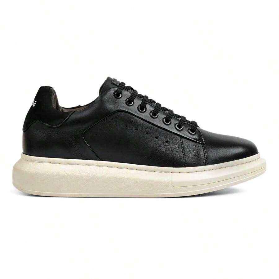 Ferracini Men's Impulse Leather Sneakers 7614-570 - 黑色 - 查看 1