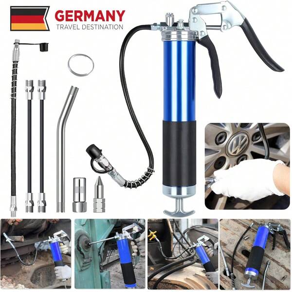 Fettpresse 7000 PSI Pistolengriff Kompatibel Ergonomische Pistolenfettpresse