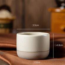 Coarse Pottery Espresso Cup, Retro Ceramic Kung Fu Tea Cup, Owner's Tea Cup, Office And Home Water Cup - Multicolor - View 12