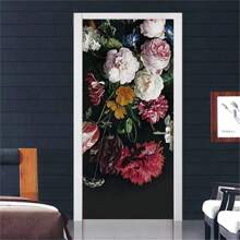 Custom Modern Refrigerator Door Sticker PVC 3D DIY Self-Adhesive Abstract Fashion WallpaperBedroom Kitchen Bathroom Entrance Living Room Art Poster Mural Stickers Home Personalised Stickers