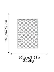 1/2 tấm nền lưới, mẫu khuôn cắt kim loại hình con ong, thảm cắt thủ công DIY, dùng để làm sổ lưu niệm, làm thiệp chúc mừng - Bạc - Xem 11