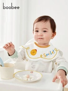 3 件皇冠设计防水婴儿围兜，360° 可旋转 - 专为流口水的婴儿设计，防止衣服被弄湿，面料带有精美的刺绣，是婴儿派对、圣诞节、感恩节、新年的完美礼物