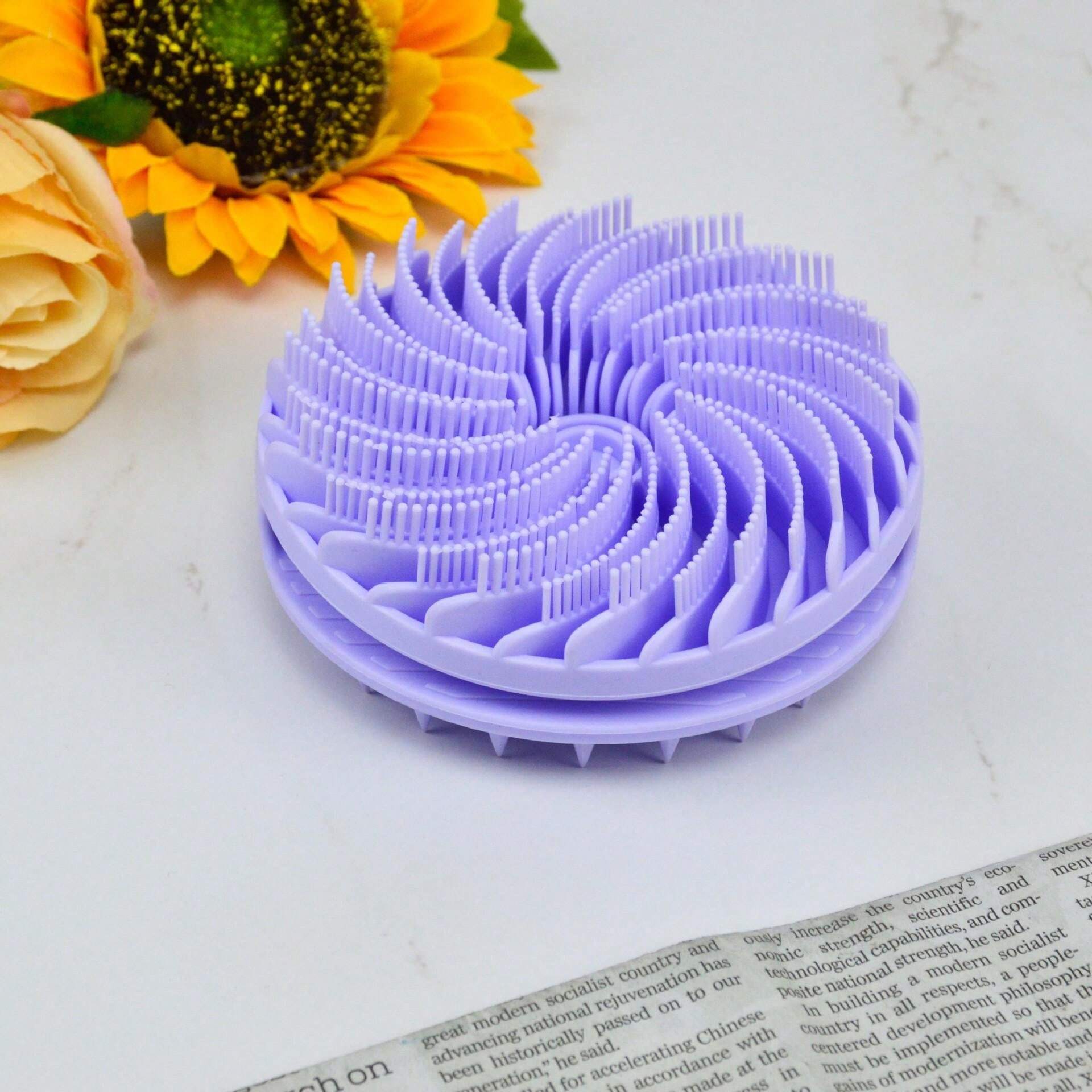 2In1 DualSided Silicone Scrub Brush, Soft Hair Scalp Massager And