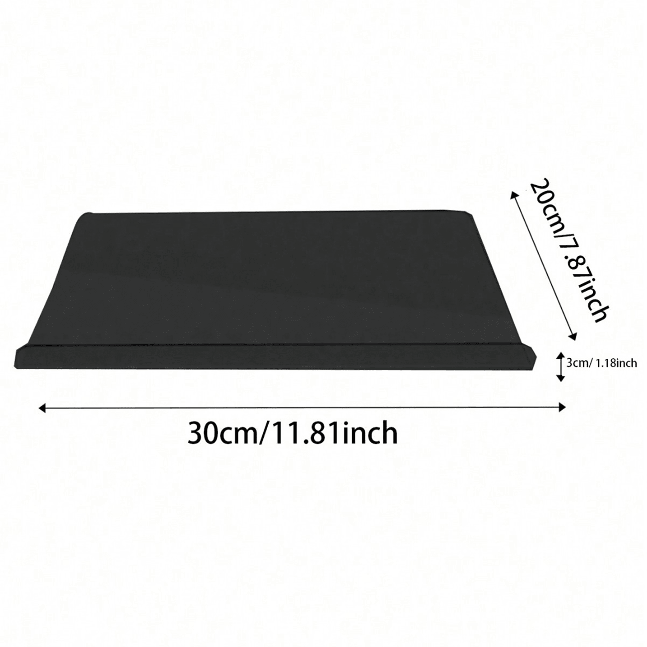 1pc Acrylic Cutting Board, Black NonSlip Kitchen Fruit & Vegetable