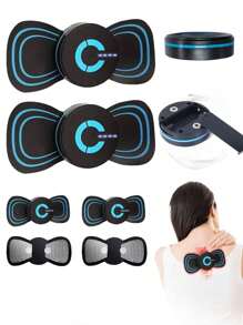 Cervical Spine Massager, Portable Electronic Mini Massager For Neck Back, - Black - View 2
