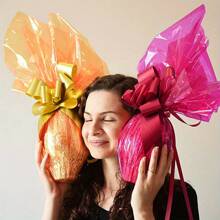 1 لفة من ورق التغليف السيلوفان الملون، بطول 100 قدم وعرض 15.7 بوصة، مناسب لسلال الهدايا، ديكورات عيد الميلاد، تغليف باقات الزهور وغيرها. مصنوع من مواد بلاستيكية، ورق تغليف، ورق نسيجي، لوازم باقات الزهور، ورق تغليف الزهور، تغليف الهدايا، تغليف الزفاف، ديكور لأي مناسبة (100 قدم (15.7 بوصة عرض)) - متعدد الألوان - مشاهدة 5