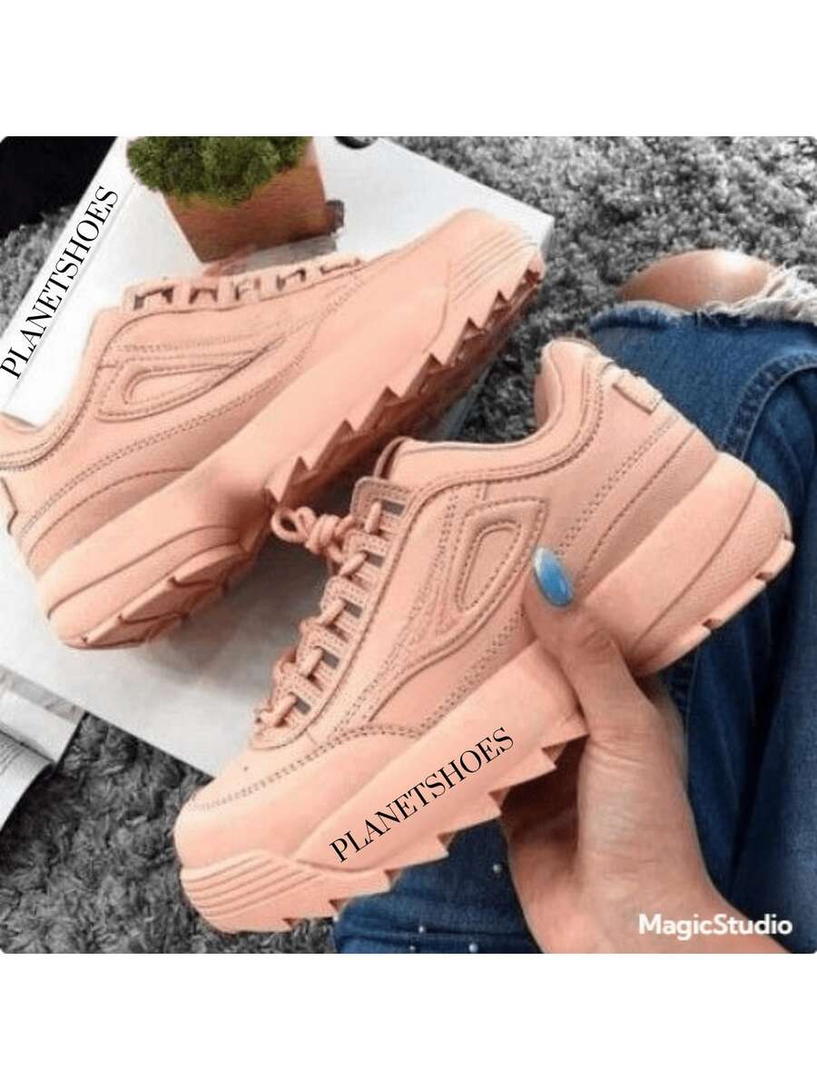 Disruptor Li2 Tractor-Style Sneakers For Men And Women 26-40 DISRUPTOR 2 - khỏa thân - Xem 1