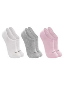 Kit 3 Pairs Women's Sock Lupo Invisible Cotton Sport Sneakers - 紫色 - 查看 2