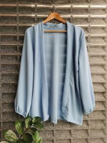 Women's Kimono Blouse Dune Cardigan Kimono Beach Cover-Up - Baby Blue - View 1