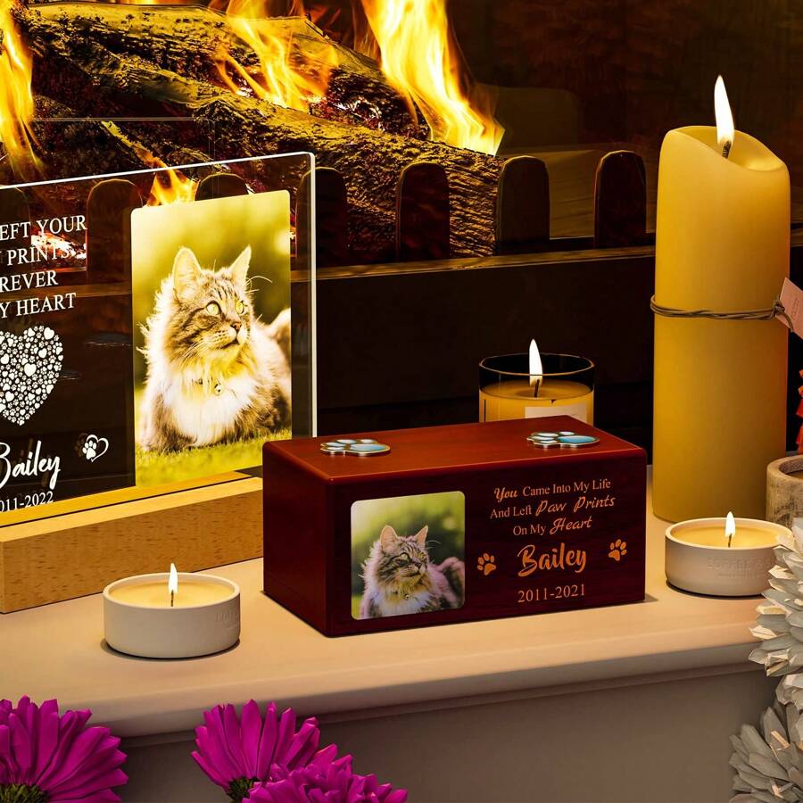 Personalized Pet Urns Custom Small Dog Urns, Pet Cremation Urn For