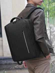 1 件时尚多功能旅行背包，配有行李带设计。便携式简约工作包，配有多个隔层。个性书包，配有 USB 充电端口。商务休闲周末包，具有 TSA 友好功能。 - 黑色 - 查看 10