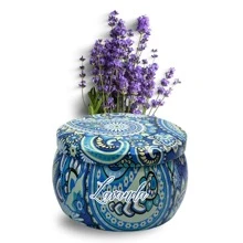 Scented Candle Luxury Container 130g Various Fragrances | Wooden Wick - LAVANDA - 查看 3