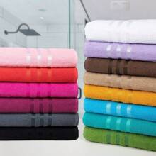 Large Thick Terry Bath Towel 100% Cotton Great Absorption Greece - 翡翠綠 - 查看 4