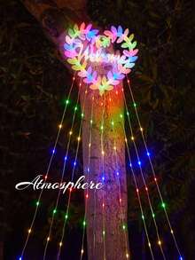 1PC Love Leather Thread Waterfall Flow Light Đèn năng lượng mặt trời điều khiển từ xa Đèn trang trí Giáng sinh ngoài trời, Thích hợp cho Tiệc cưới ngoài trời, Tiệc sinh nhật, Lễ hội Giáng sinh, Năm mới, Sân vườn, Đèn trang trí sân trong, Đồ trang trí Giáng sinh, Quà tặng Giáng sinh, Lễ tạ ơn, Đồ trang trí cây thông Noel, Đồ trang trí Đèn Giáng sinh, Trang trí phòng ngủ, Trang trí nhà, Trang trí tiệc, Lễ hội ngày lễ, Trang trí phòng - đèn lồng thác nước tình yêu - Xem 6