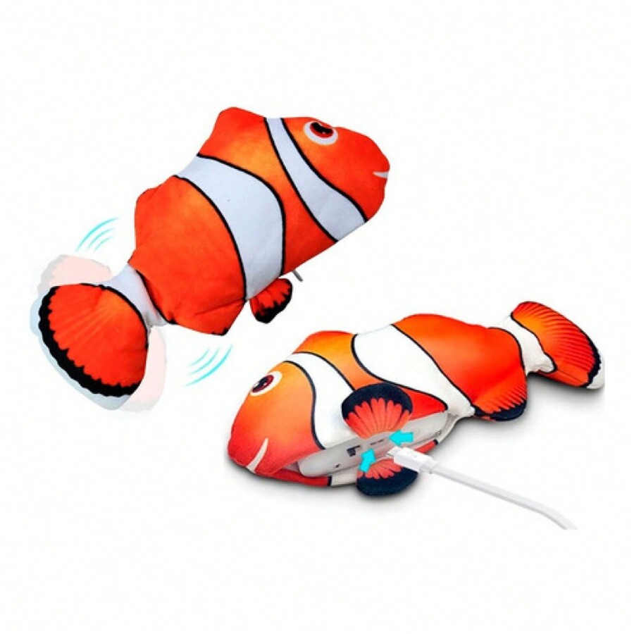 Interactive Cat Toy Fish Shape Electric Pet With Catnip Mode en ligne