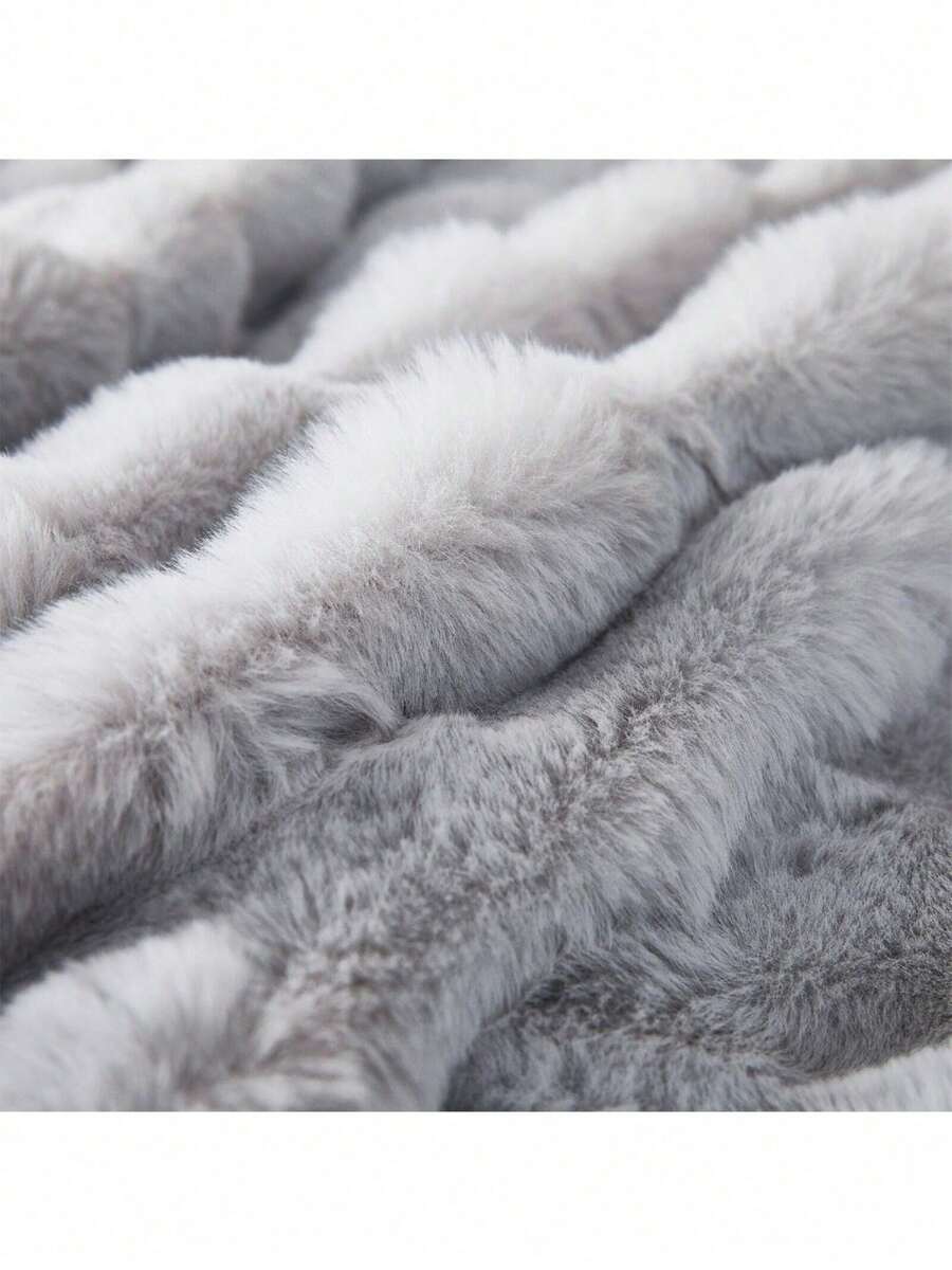 Luxury Plush Faux Fur Throw Blankets Soft Thick Cozy Throws Double