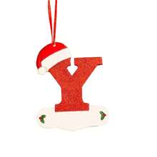1 pieza Adorno colgante en forma de letra del abecedario A-Z para árbol de Navidad, 26 letras para decoración del hogar de Navidad y Año Nuevo, ornamento DIY de acrílico - Multicolor - Ver 29