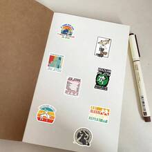 50 件柔术贴纸包 | 西方贴纸，高品质剪贴簿贴纸，涂鸦贴纸，日记本，笔记本电脑，保险杠，滑板，水瓶，电脑，卡通，安全帽，汽车贴纸，贴纸可以为您的生活带来很多乐趣，是送给成人的完美礼物 - 彩色 - 查看 6