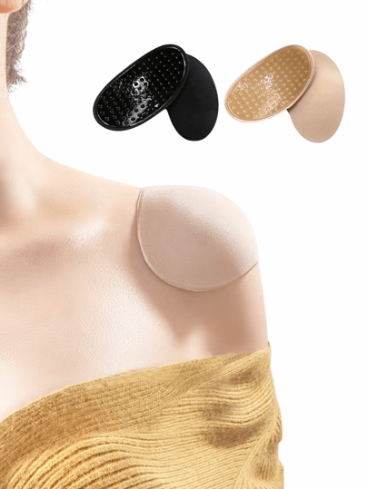 YIYANG Invisible Shoulder Pads, Soft Non-Slip Self-Adhesive Bra Strap Pads To Easily Enhance Shoulder Width And Height, Women's Underwear And Underwear Accessories