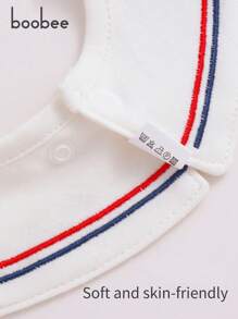 3 件皇冠设计防水婴儿围兜，360° 可旋转 - 专为流口水的婴儿设计，防止衣服被弄湿，面料带有精美的刺绣，是婴儿派对、圣诞节、感恩节、新年的完美礼物