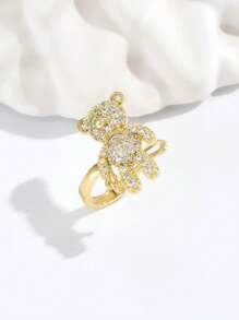 1pc Cute Sweet Zirconia Bear Ear Bone Clip Jewelry Exquisite Ladies Gift - Style 1 - View 15