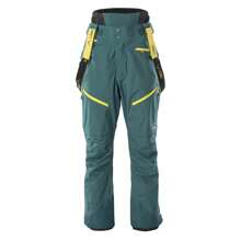 Elbrus Boyfriend Style Mens Svean Ski Trousers (June Bug/Citronelle) - Teal Blue - View 1