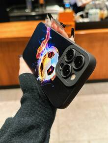 Ốp lưng điện thoại TPU chống sốc Creative Football Hollow Out, tương thích với iPhone 16 15 14 13 12 11 XS XR X 7 8 Plus Pro Max Mini - Nhiều màu - Xem 3