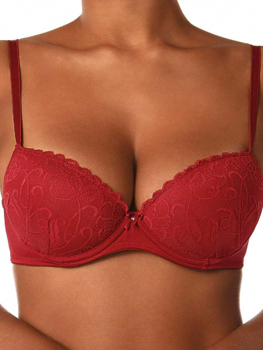 New Gemma DeMillus Bra 67249 - 紅色 - 查看 1