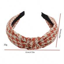 新款艺术布印花头带简约宽边结头带清新简约成人头饰 - 彩色 - 查看 2