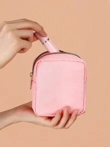 1 件个性化图像定制迷你可爱休闲便携式迷你包小众耳机零钱包轻质尼龙多功能拉链化妆包礼品，波西米亚风 - 彩色 - 查看 17