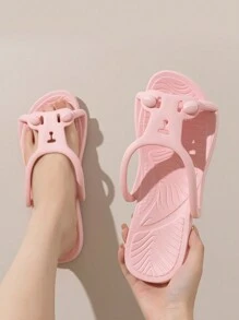 1 Đôi Dép Đi Trong Nhà Gấp Gọn, Dép Đi Trong Nhà Unisex, Thích Hợp Cho Du Lịch Ngoài Trời, Bơi Lội, Bãi Biển, Dép Sandal Đôi, Nhẹ Và Thoải Mái, Giày Đế Bằng EVA Chống Trượt - Hồng - Xem 9