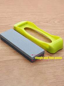 1pc Premium Double-Sided Rhinestone Whetstone - High Hardness, Non-Slip Base, Easy Knife Sharpening - Ideal For Home Kitchens And Food Trucks (Random Color), Tools For Men