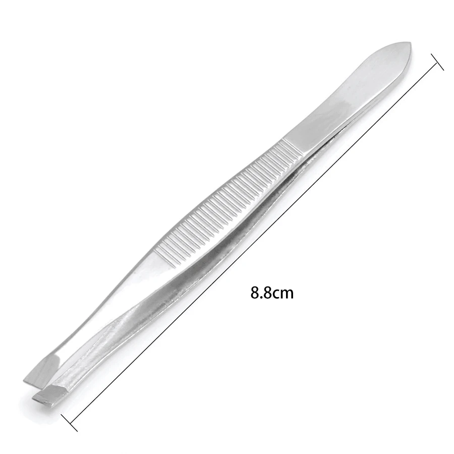 (3 Packs) Slant Tweezers Precision Stainless Steel Slant Tip Tweezers