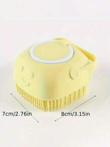 1 件装宠物沐浴刷，内置肥皂储存器，适用于猫和狗 - 彩色 - 查看 8