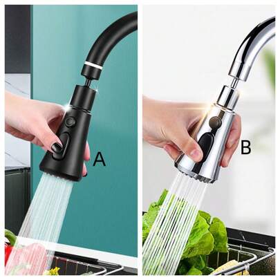 1pc Faucet Extension 360° Swivel Sprayer Head, Kitchen Sink Anti-Splashing Water Saving Aerator, Universal Extender Adapter Bathroom Decor Fall Decor Back To School