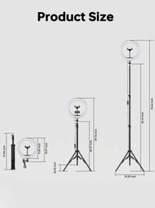 Supporto per luce pesante da 12 pollici con treppiede da 62,99 pollici per studio fotografico, flash elettronico, anello luminoso, live streaming