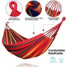 2 Person Double Camping Hammock Chair Bed Outdoor Hanging Swing Sleeping Garden