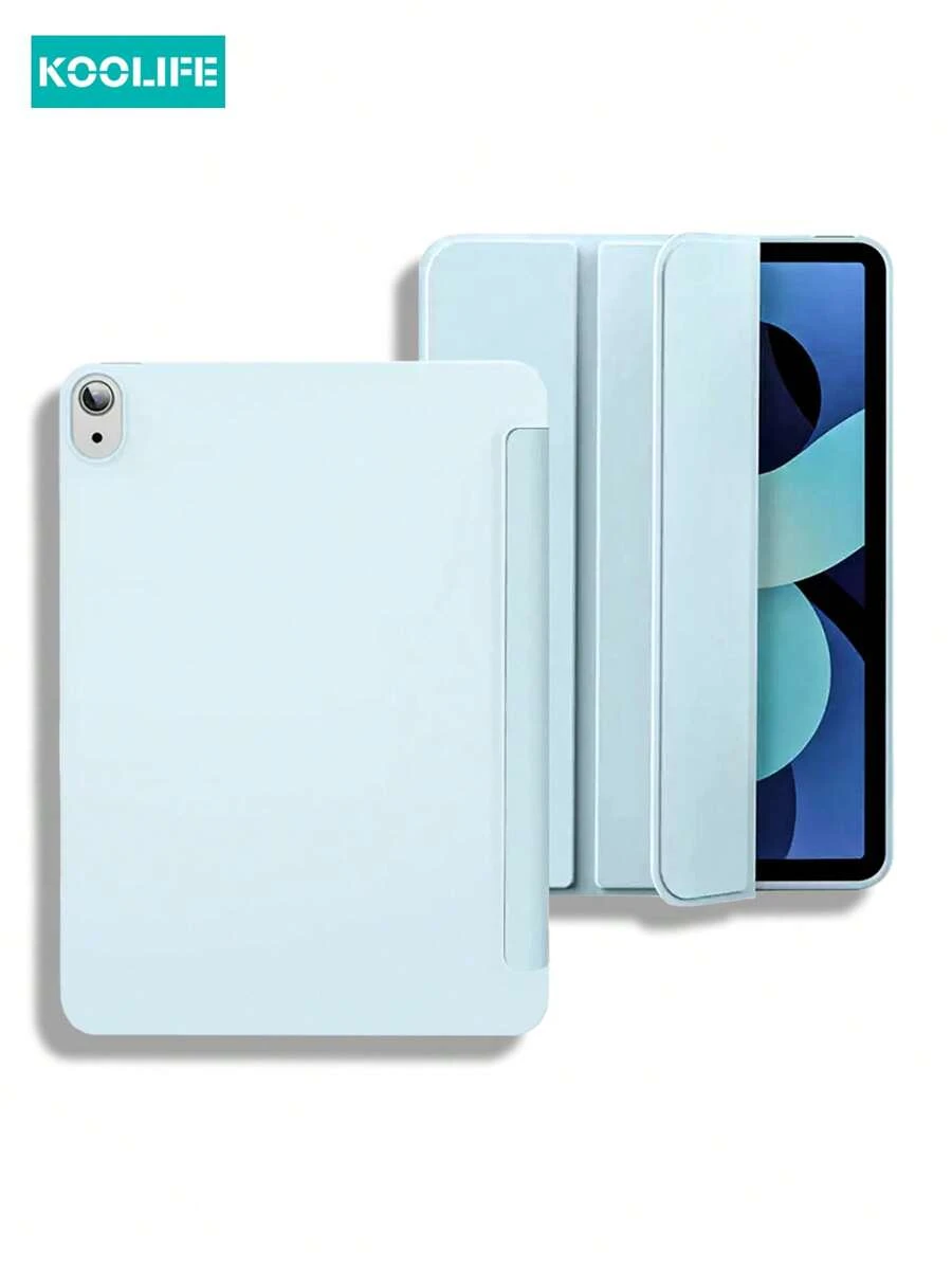 Apple 1 件 Koolife 三折 TPU 纯色全覆盖保护壳，蜂窝散热，防尘，防摔，TPU+PU，兼容 iPad 第 10 代 10.9 英寸、iPad 10.2 英寸（第 7/8/9 代）、iPad 5/6（Air 1/2）、iPad Air 3/Pro 10.5 英寸、iPad Air 4/5 10.9 英寸、iPad Pro 11 英寸（18/20/21/22）、iPad Pro 12.9 英寸（18/20/21/22）、iPad Mini 1/2/3/4/5/6