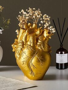 1 lọ hoa hình trái tim trang trí chậu hoa bằng nhựa hiện đại độc đáo theo phong cách nghệ thuật Bắc Âu bình trang trí cho nhà quà tặng đám cưới để bàn trang trí phòng khách - Nhiều màu - Xem 3