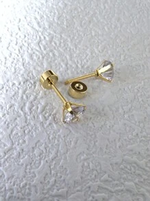6pcs/Set Stainless Steel & Ear Bone Stud Earrings For Women